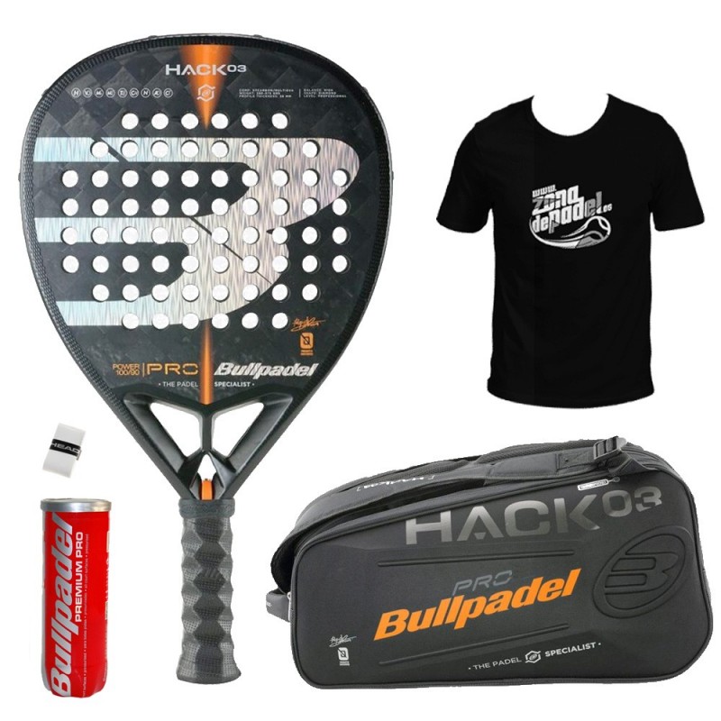 Pack Bullpadel Hack 03 + Schlägertasche