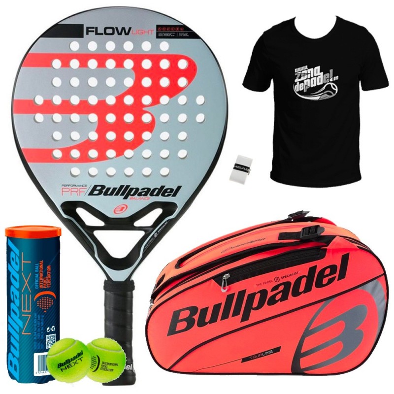 Pack Bullpadel Flow Light + Schlägertasche