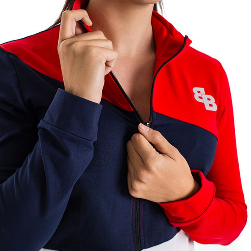 BB Nano Jacke Weiß Rot Blau
