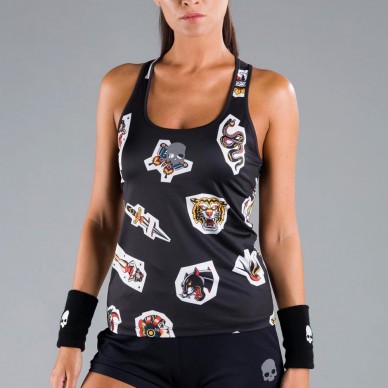 Hydrogen Tatoo Tech Tank Top T-Shirt schwarz