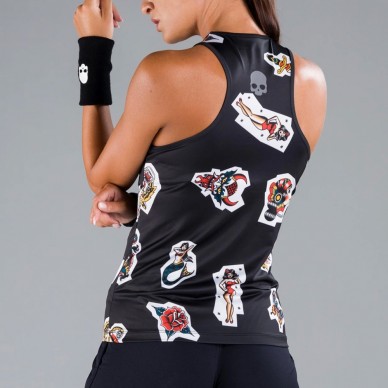 Hydrogen Tatoo Tech Tank Top T-Shirt schwarz