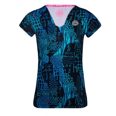 Bidi Badu Bella 2.0 Tech V-Neck TEE Dunkelblaues T-Shirt