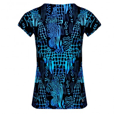 Bidi Badu Bella 2.0 Tech V-Neck TEE Dunkelblaues T-Shirt