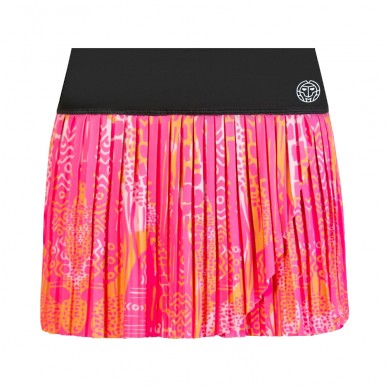 Bidi Badu Lowey Tech Plissee Rock grau rosa
