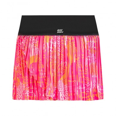 Bidi Badu Lowey Tech Plissee Rock grau rosa