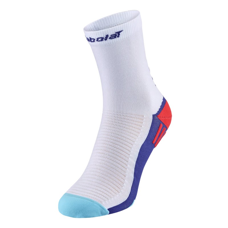 Babolat Padel Mid Calf Socks weiße blaue Socken