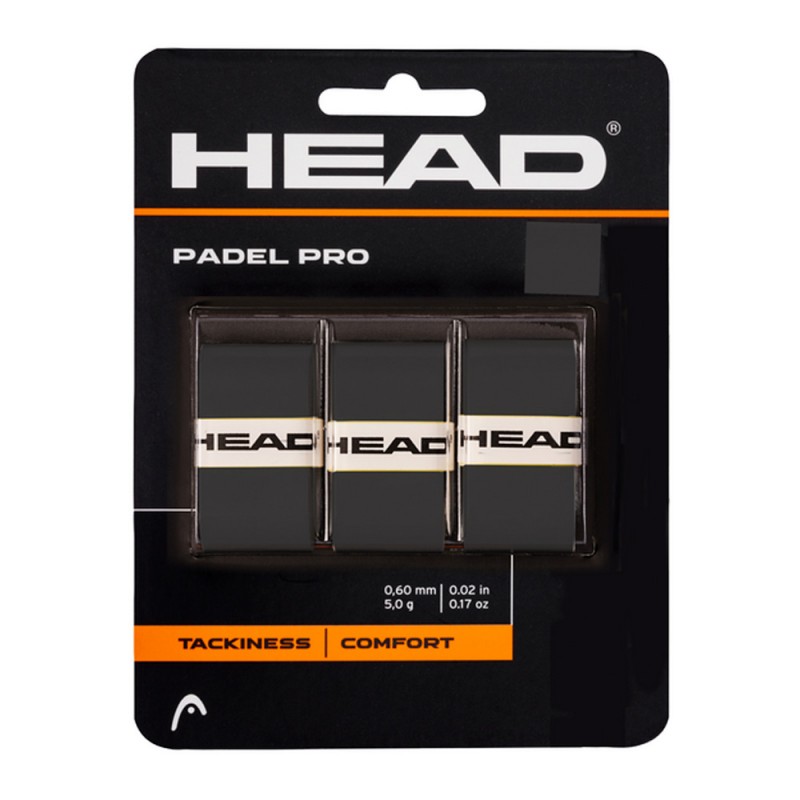 Overgrip Head Padel Pro 3er Pack schwarz