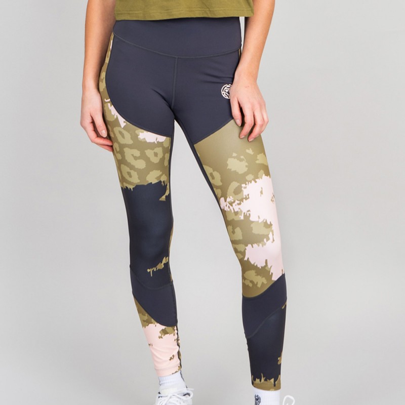 Bidi Badu Pure Wild Gedruckte Tight Olive Dunkelgrau