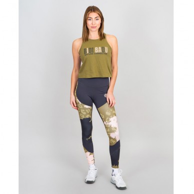 Bidi Badu Pure Wild Gedruckte Tight Olive Dunkelgrau