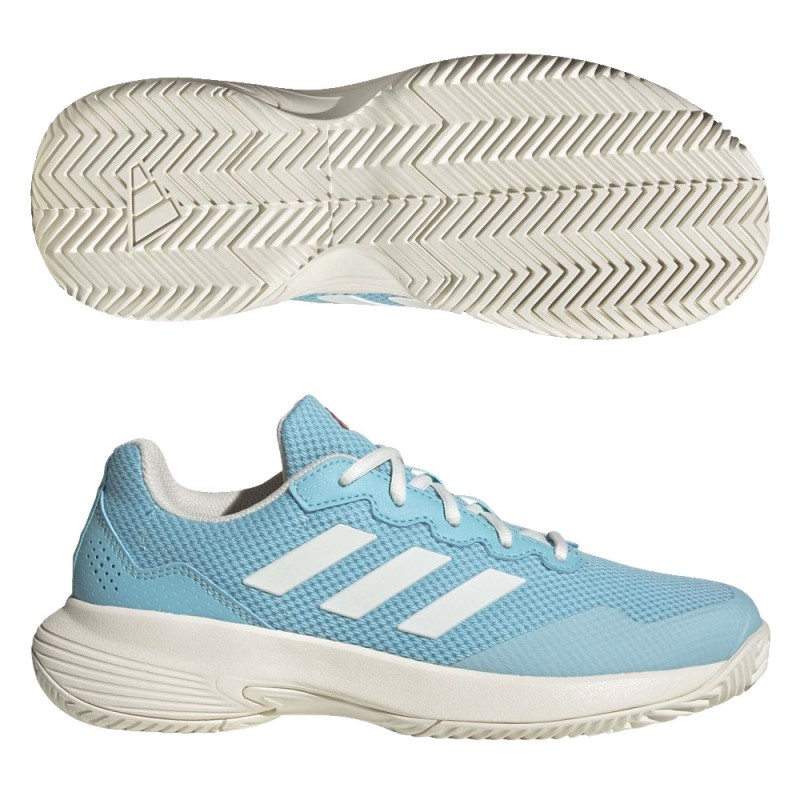 Adidas Gamecourt 2 W Light Aqua Weiß Bright Red 2023 Turnschuhe