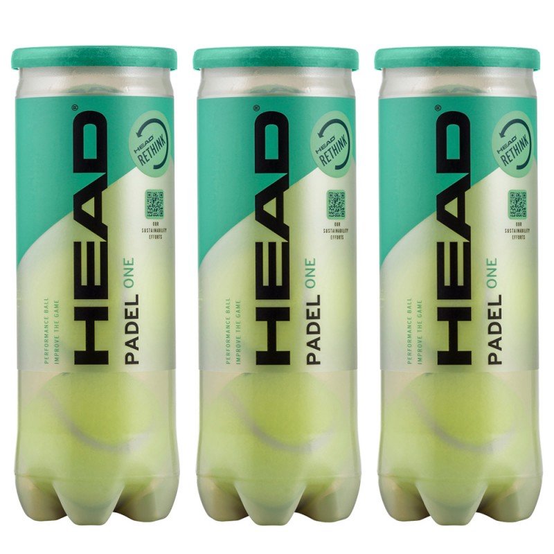 Pack 3 Dosen Head Padel One Bälle