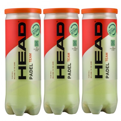 Pack 3 Dosen Padel-Bälle von Head