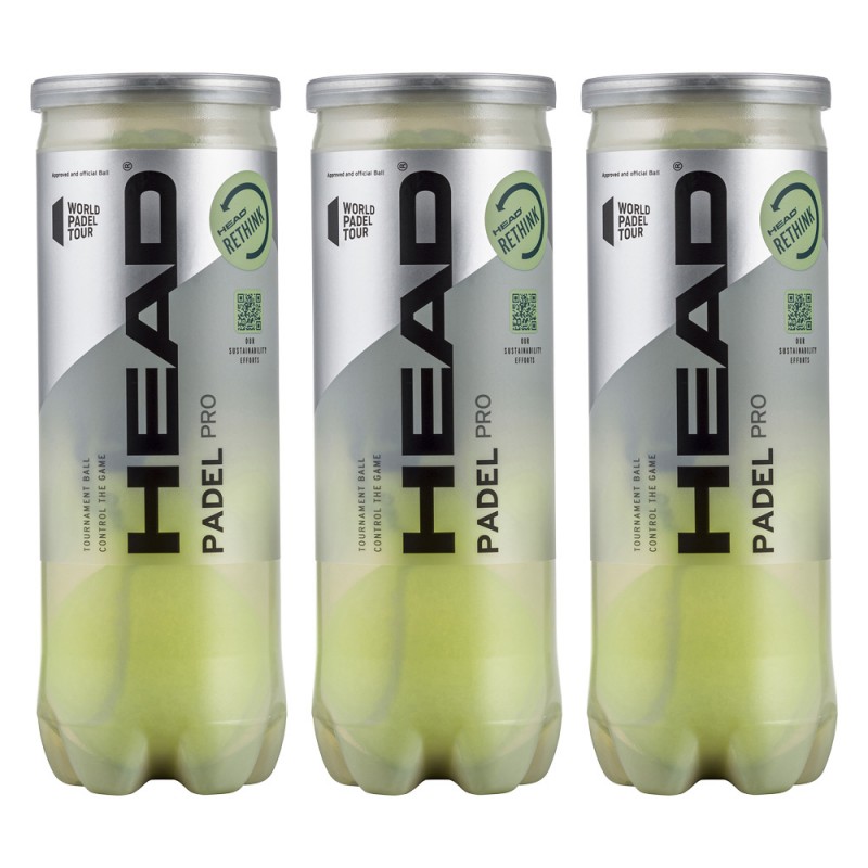 Pack 3 Dosen Head Padel Pro WPT Bälle