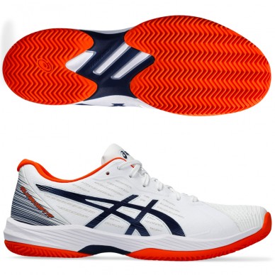Asics Solution Swift FF Clay Tennisschuhe Weiß Blau Expanse 2024