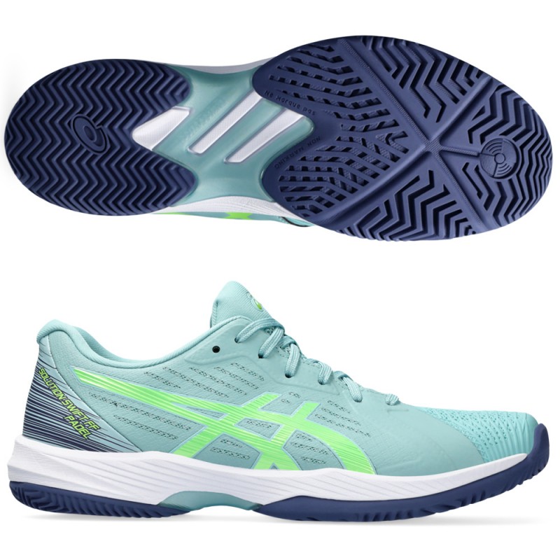 Asics Solution Swift FF Padel Turnschuhe Teal Tint Electric Lime 2024