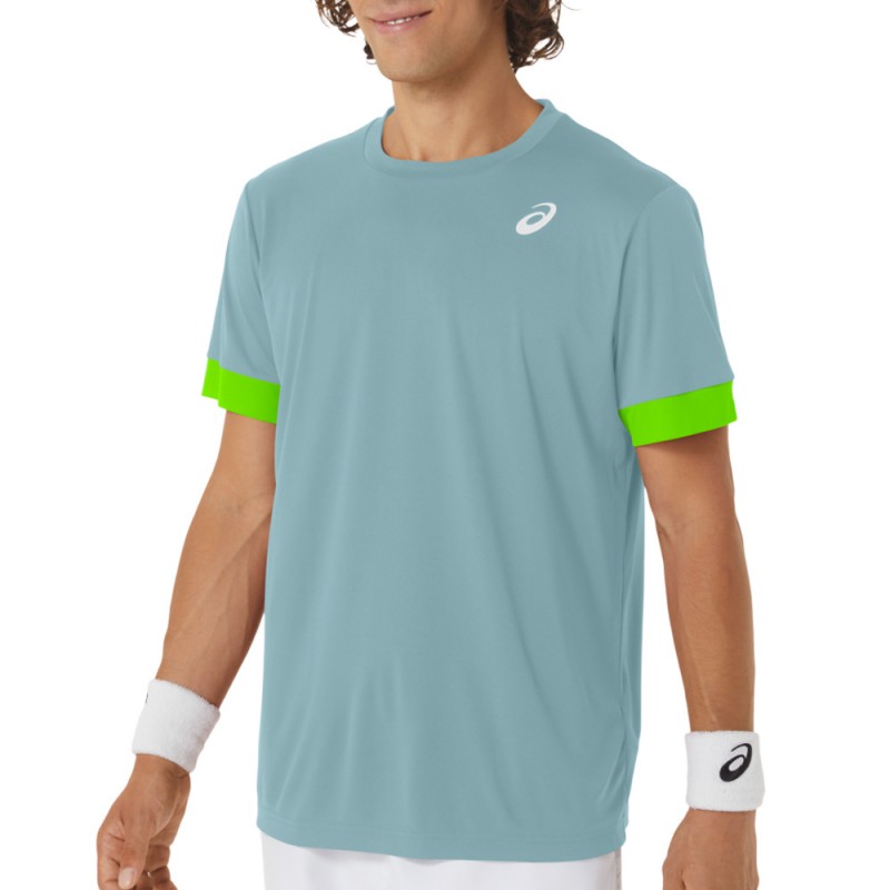 Asics Men Court SS Top T-Shirt türkis Tinte