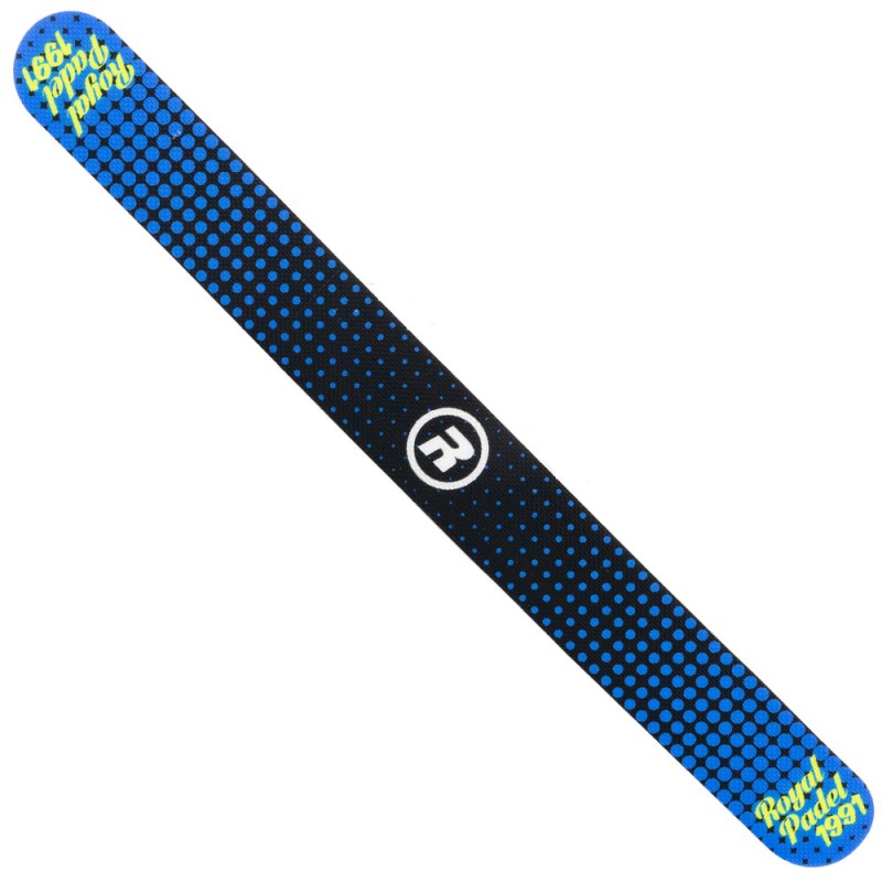 Royal Padel Schutz Blau Gelbes Logo