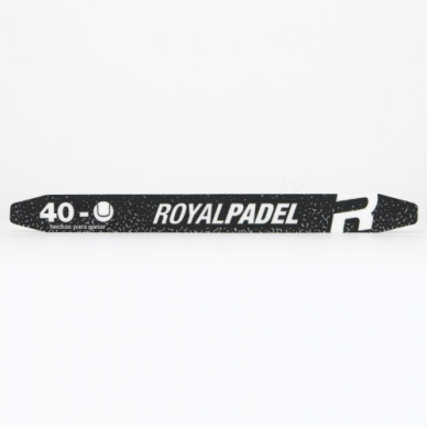 Royal Padel Schutz Schwarz Weiße Buchstaben