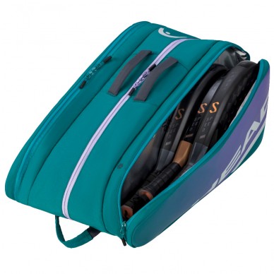 Schlägertasche Head Tour Padel Bag L grün lila 2024