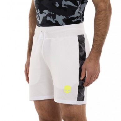 kurze Wasserstoff Camo Tech Weiß Gelb Fluor