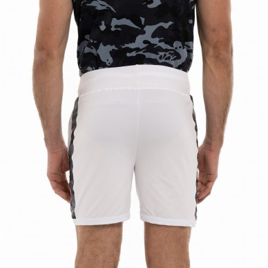 kurze Wasserstoff Camo Tech Weiß Gelb Fluor
