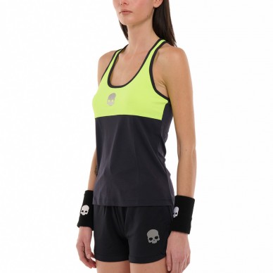 Hydrogen Block Tech Tank T-Shirt dunkelblau gelb