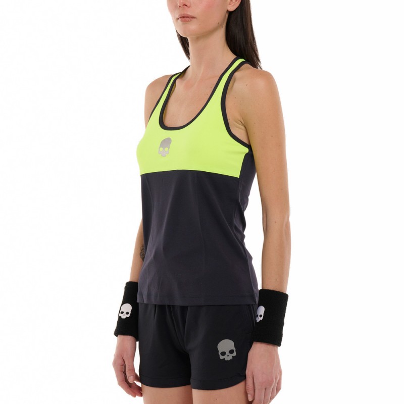 Hydrogen Block Tech Tank T-Shirt dunkelblau gelb