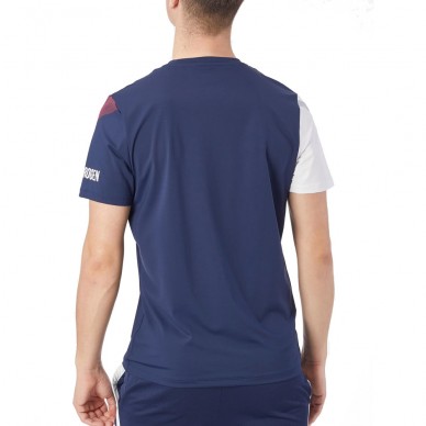Hydrogen Sport Stripes Tech Marineblau T-Shirt