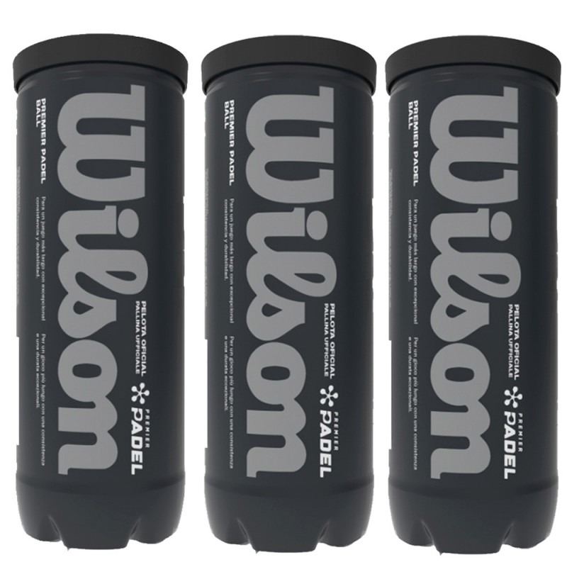 Pack 3 Dosen Bälle Wilson Premier Padel x 3