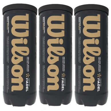 Pack 3 Dosen Bälle Wilson Premier Padel Speed x 3