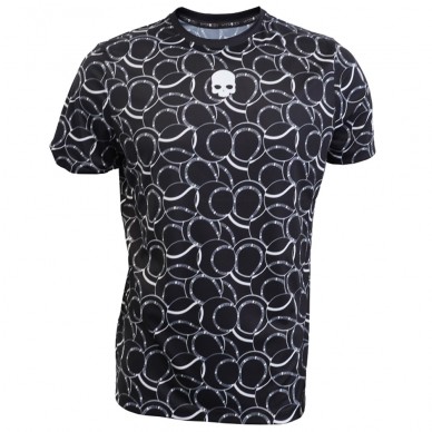 Hydrogen Allover Tennis Tech T-Shirt schwarz