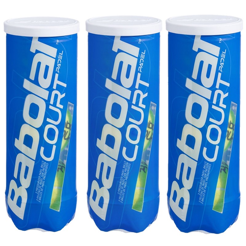 Pack 3 Dosen Babolat Court X3 Tennisbälle