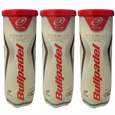 Pack 3 Dosen Bullpadel Premium Bälle