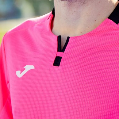 Joma Ranking T-Shirt in fluoreszierendem Rosa und Schwarz
