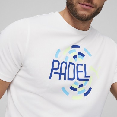 Puma Individual Graphic weißes T-Shirt