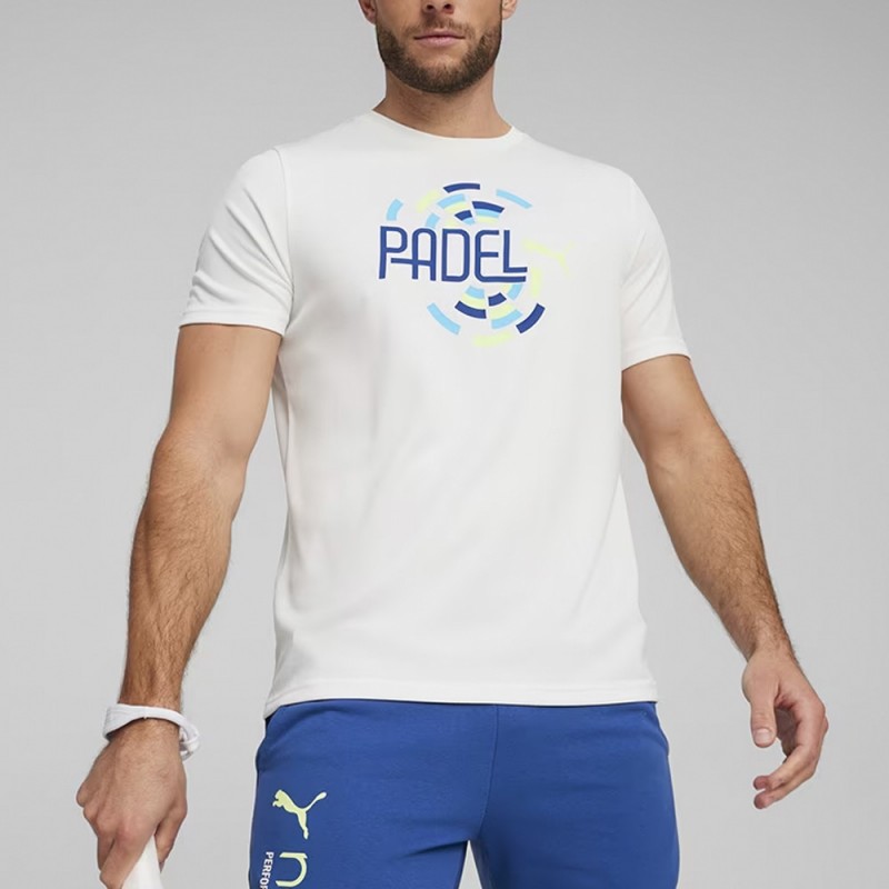 Puma Individual Graphic weißes T-Shirt