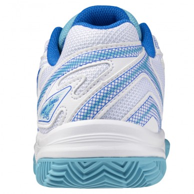 Turnschuhe Mizuno Break Shot CC Frau weiß mugen blau 2024