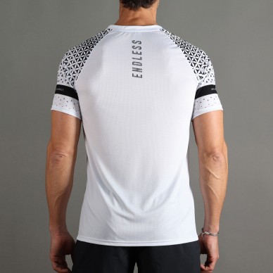 Endless Feisty Geo T-Shirt Weiß