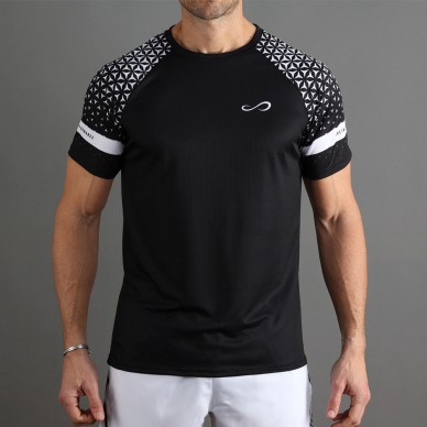 Endless Feisty Geo T-Shirt schwarz weiß