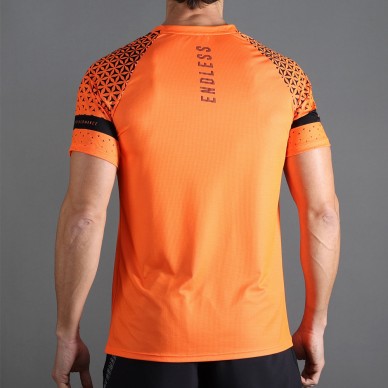 Endless Feisty Geo T-shirt orange