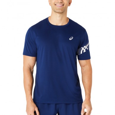 Asics Icon SS Top T-Shirt blau