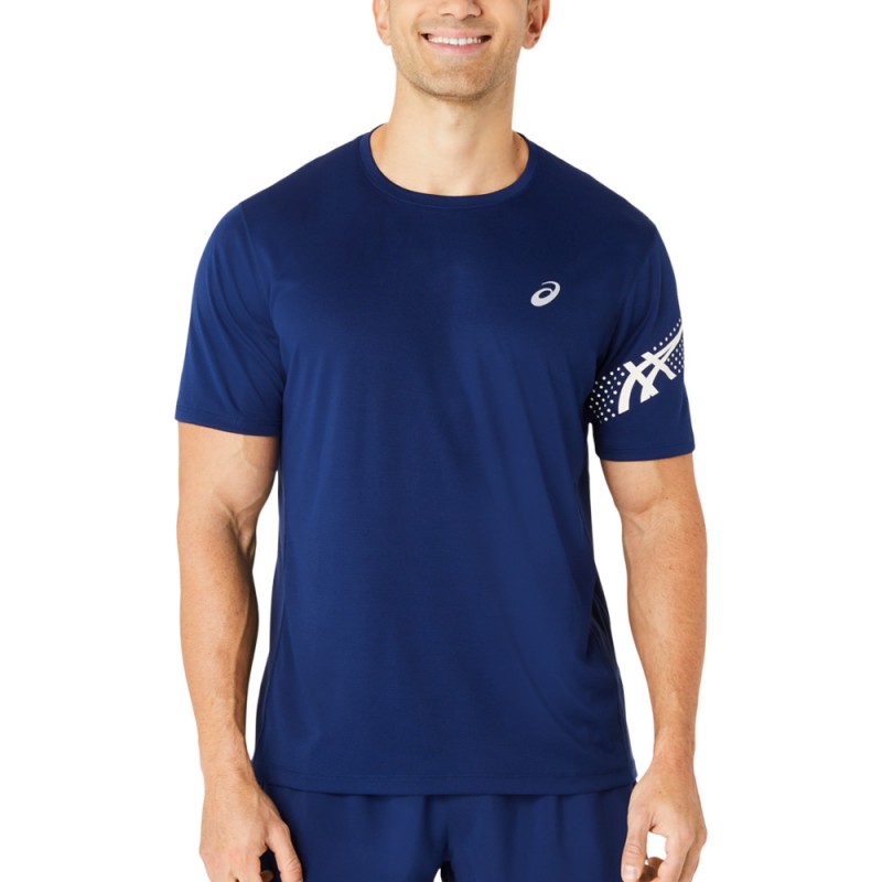 Asics Icon SS Top T-Shirt blau