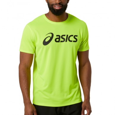 Asics Core Top Leistungs-T-Shirt in fluoreszierendem Gelb