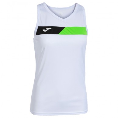 Joma Court T-Shirt weiß grün fluoreszierend
