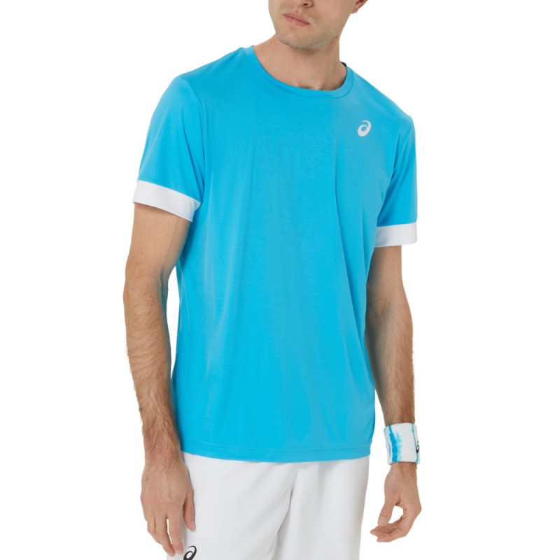 Asics Herren Court SS Top T-Shirt blau