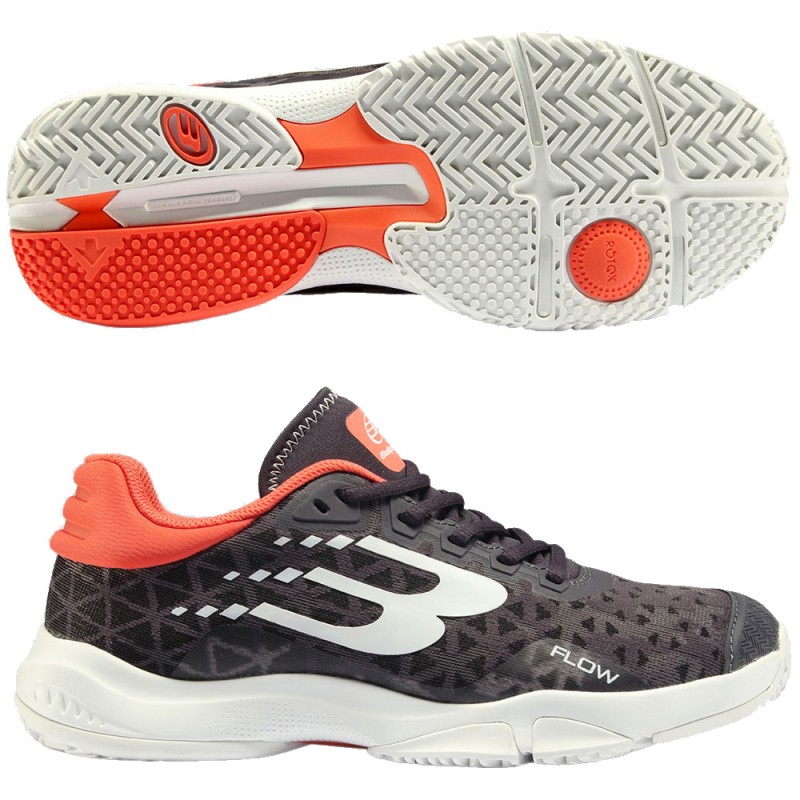 Bullpadel Flow 24I Turnschuhe Dunkelgrau Orange 2024