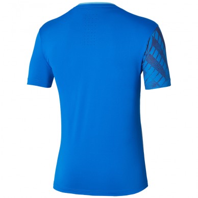 Mizuno Tennis Mug Shadow Graphic Tee blaues Mugen-T-Shirt