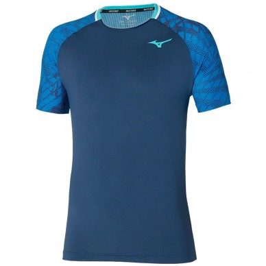 Mizuno Tennis Mugen Shadow Tee dunkelblaues T-Shirt