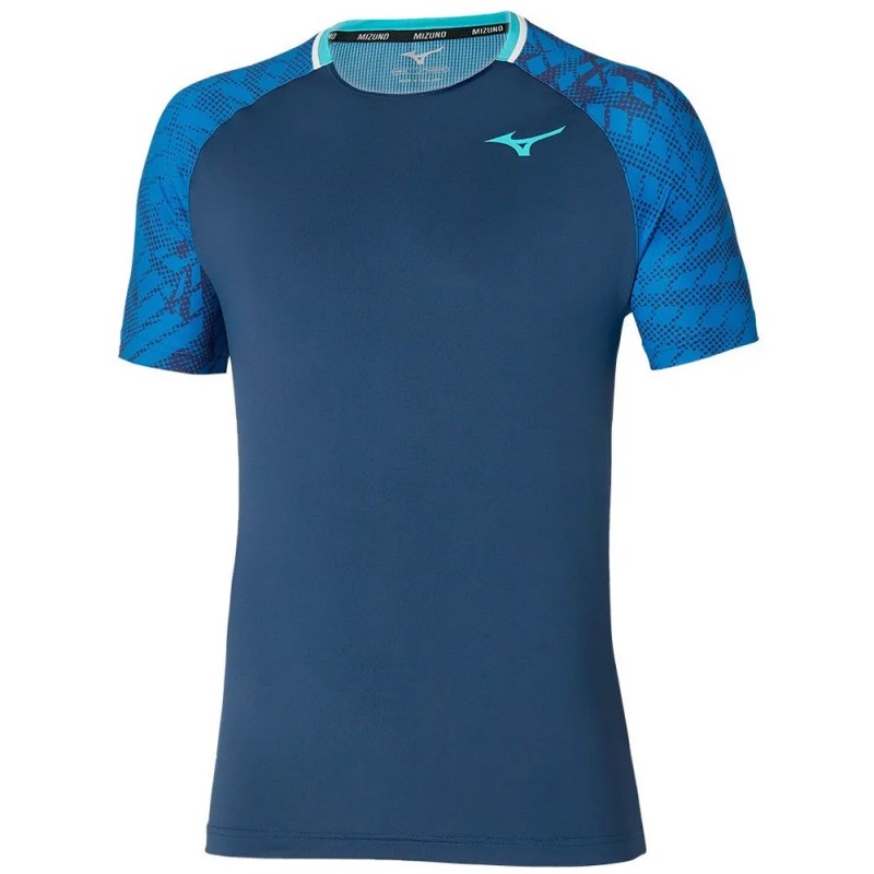 Mizuno Tennis Mugen Shadow Tee dunkelblaues T-Shirt