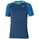 Mizuno Tennis Mugen Shadow Tee dunkelblaues T-Shirt